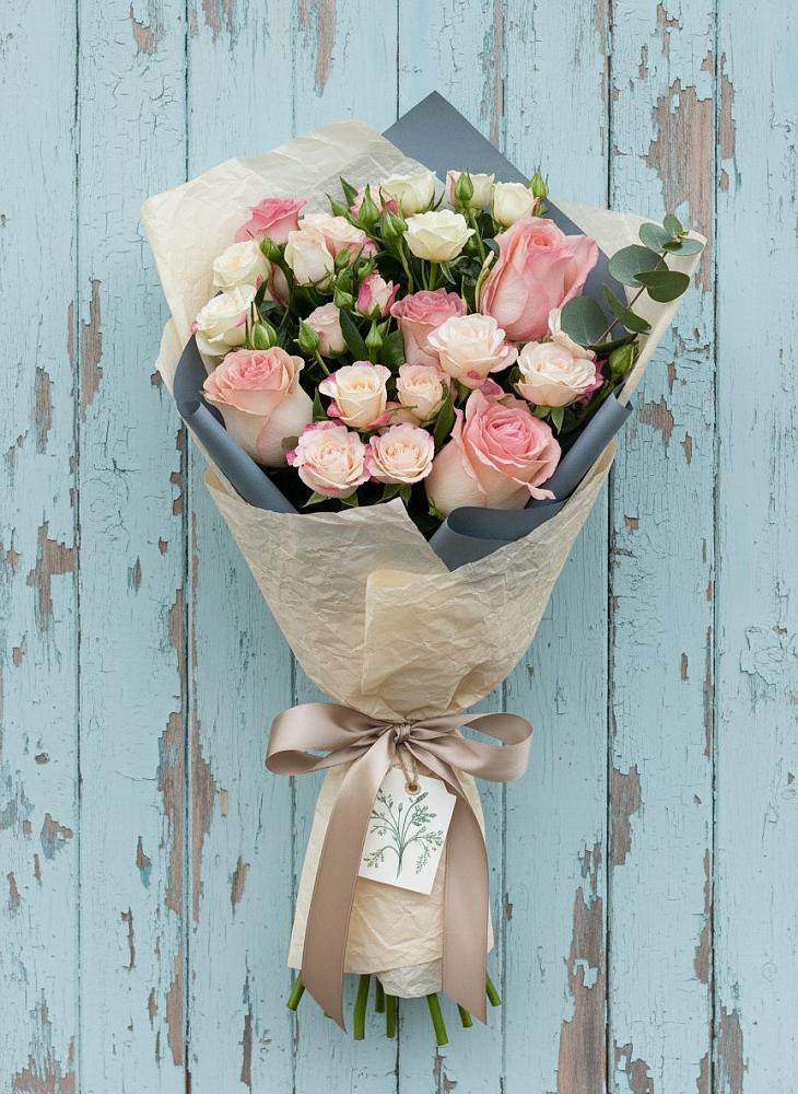 Букет цветов из: Розы в Качалинской