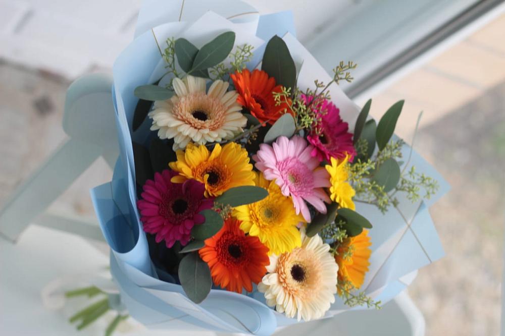 Букет цветов из: Герберы в Качалинской