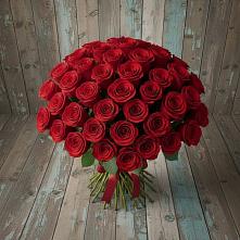 Букет 55 Красных роз Фридом #REPLACE_PRED# Качалинской