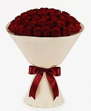 Букет 101 Бордовая роза Блэк Бакарра в Качалинской