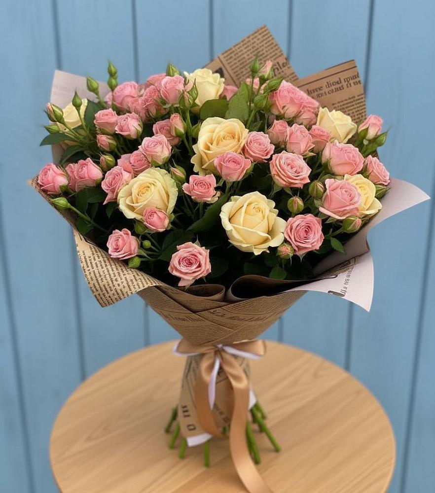 Букет цветов из: Розы в Качалинской