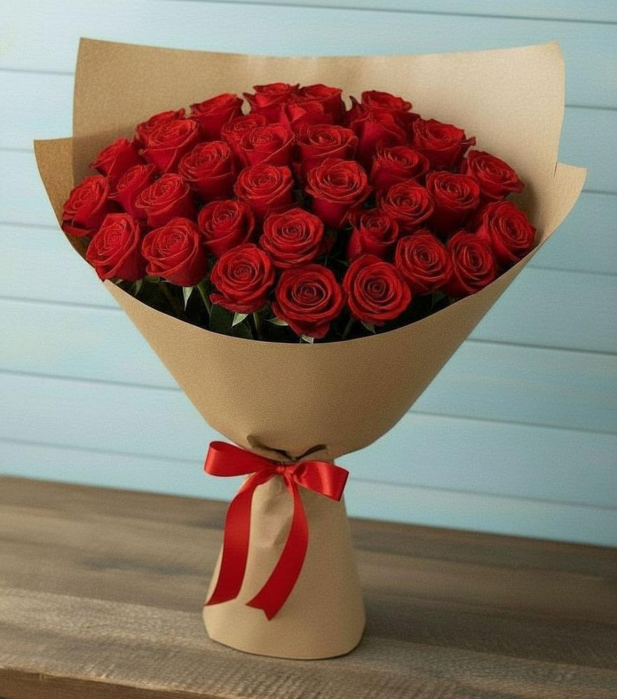 Букет Красные розы Милано в Качалинской