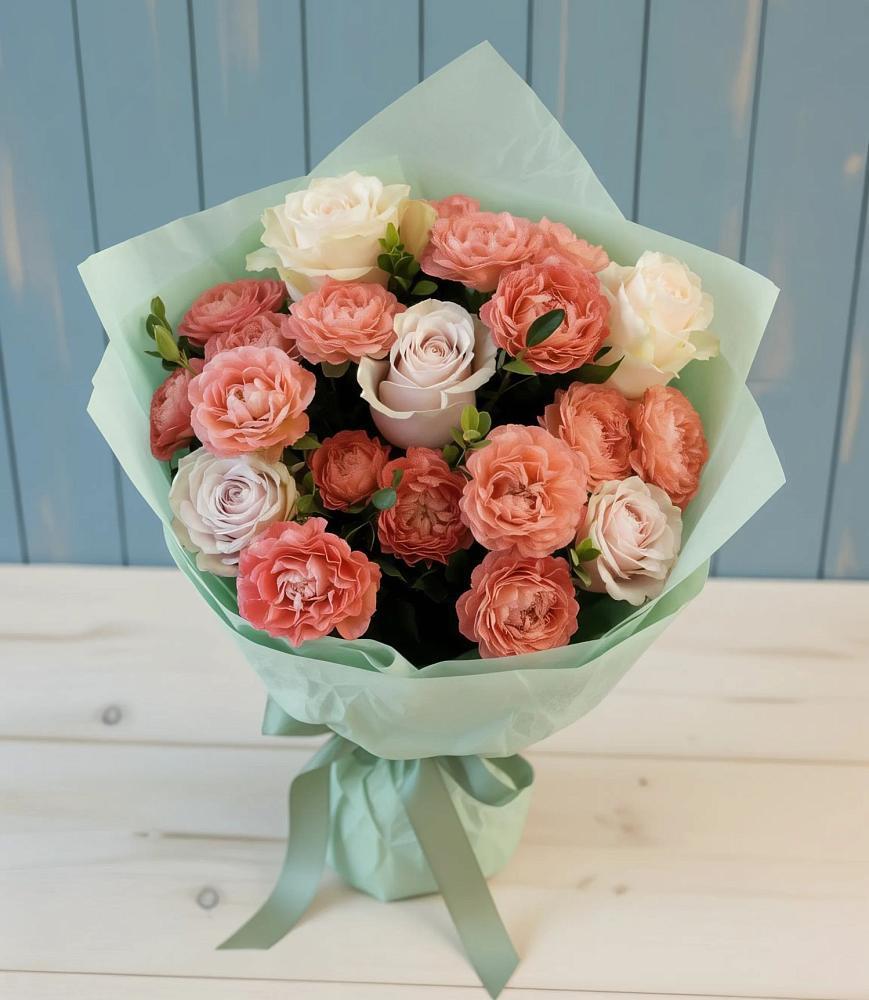 Букет цветов из: Розы в Качалинской