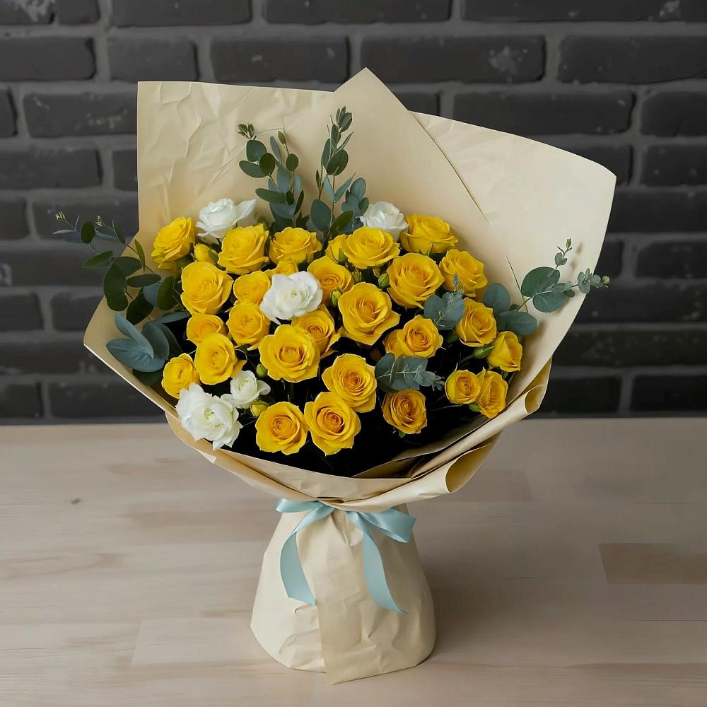 Букет цветов из: Розы в Качалинской