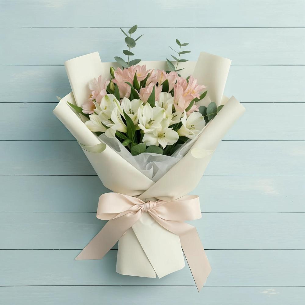 Букет цветов из: Альстромерии в Качалинской