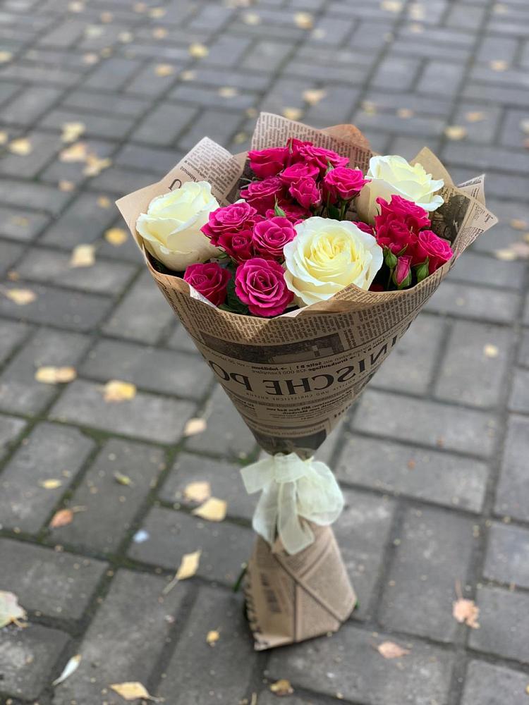 Букет цветов из: Розы в Качалинской